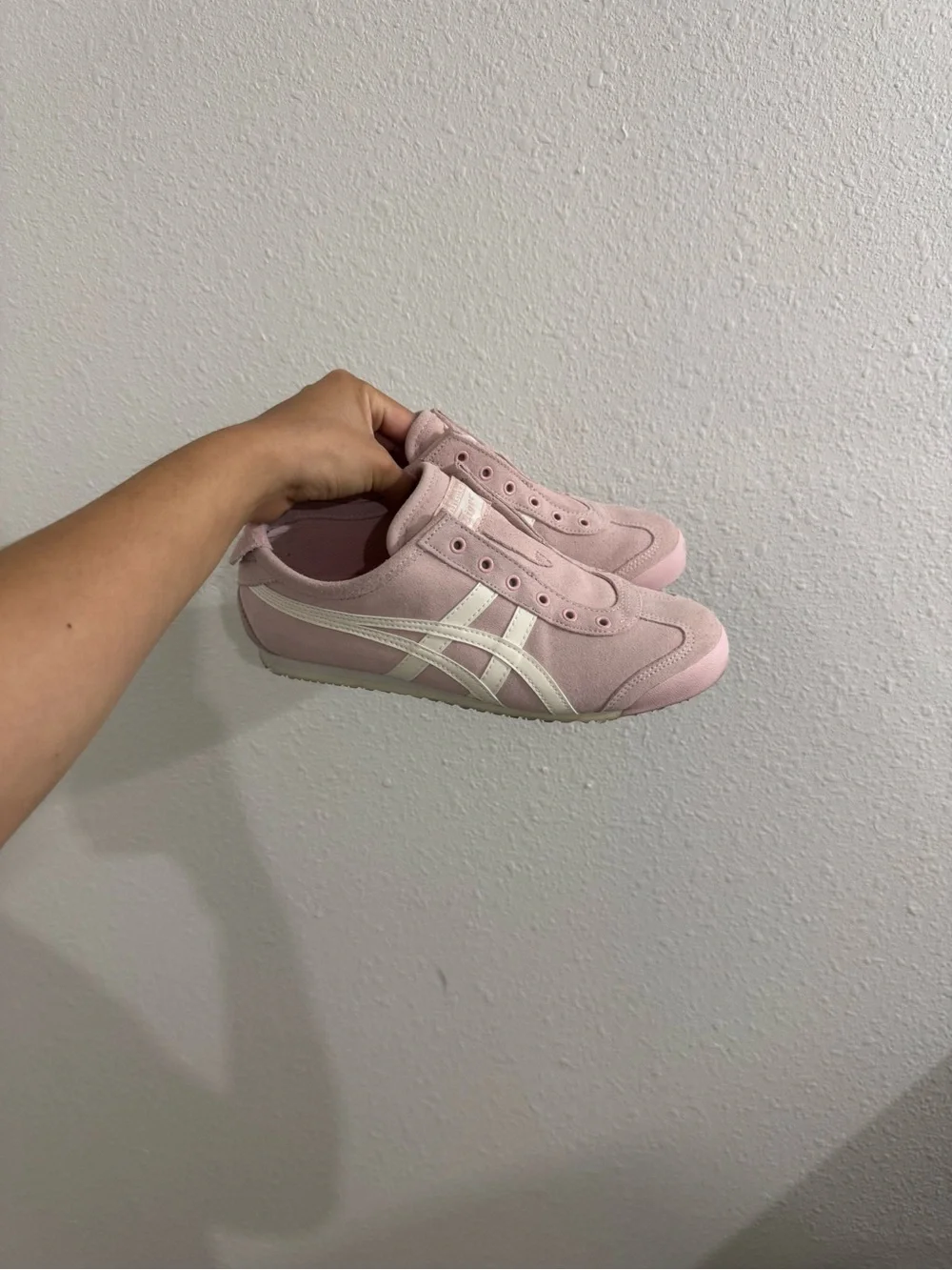 Pink onitsuka shoes